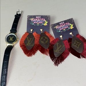 Watch and earrings